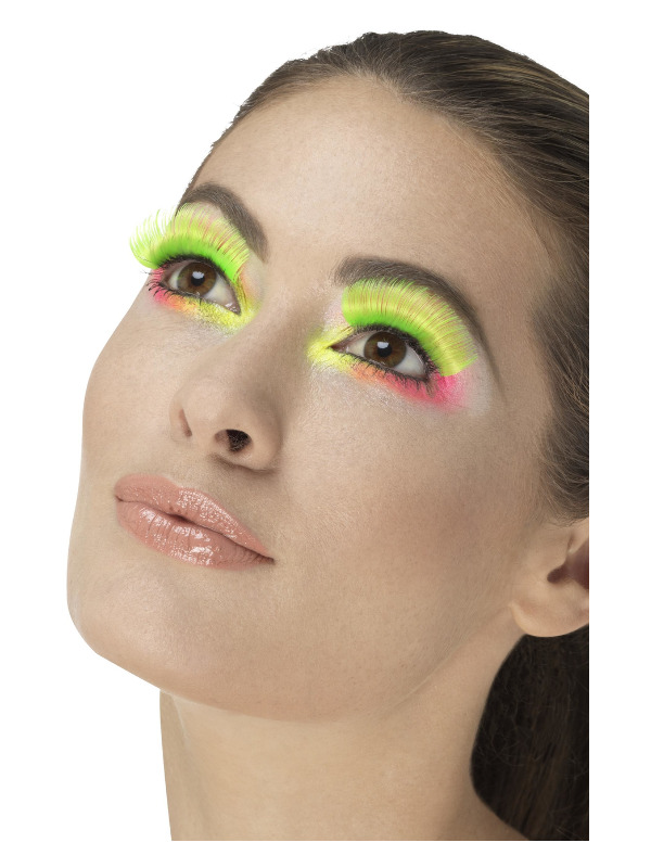 Neon Green Party Eyelashes